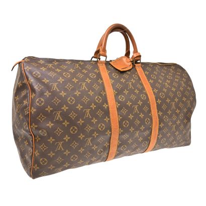 LOUIS VUITTON “Keepall” bag in brown Monogram...