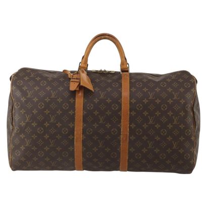 LOUIS VUITTON “Keepall” bag in brown Monogram...
