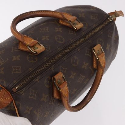 LOUIS VUITTON “Speedy” bag in brown Monogram...
