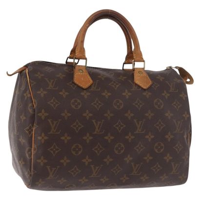 LOUIS VUITTON “Speedy” bag in brown Monogram...