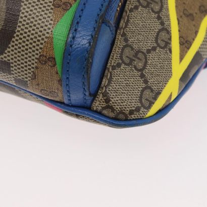 GUCCI “GG Rhombus” multicolored leather bag,...
