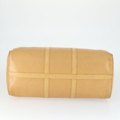 LOUIS VUITTON “Keepall” bag in beige Epi...