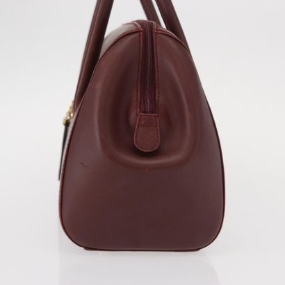 CARTIER Sac « Must Line » en cuir bordeaux,...