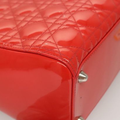 CHRISTIAN DIOR Sac « Vintage Lady Dior Patent...