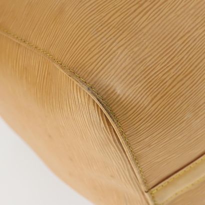 LOUIS VUITTON “Keepall” bag in beige Epi...
