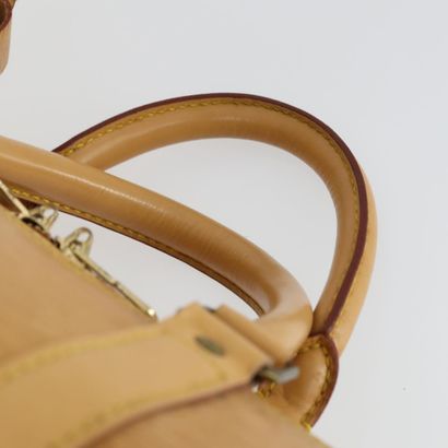 LOUIS VUITTON “Keepall” bag in beige Epi...