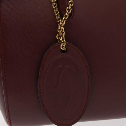 CARTIER Sac « Must Line » en cuir bordeaux,...