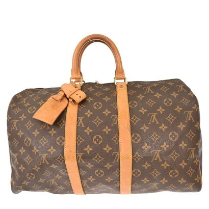 LOUIS VUITTON “Keepall” bag in brown Monogram...