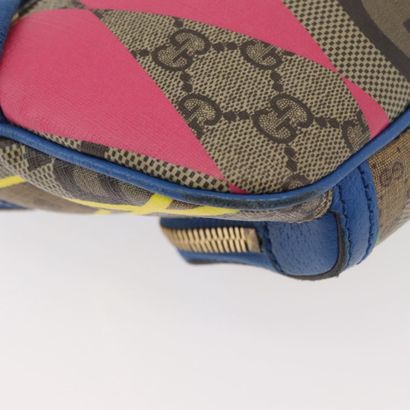 GUCCI “GG Rhombus” multicolored leather bag,...
