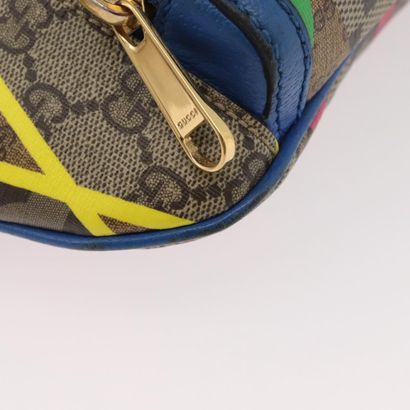 GUCCI “GG Rhombus” multicolored leather bag,...