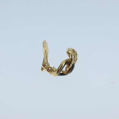 CHRISTIAN DIOR “CD Tribales” clip-on earrings...