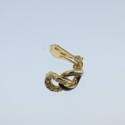 CHRISTIAN DIOR “CD Tribales” clip-on earrings...