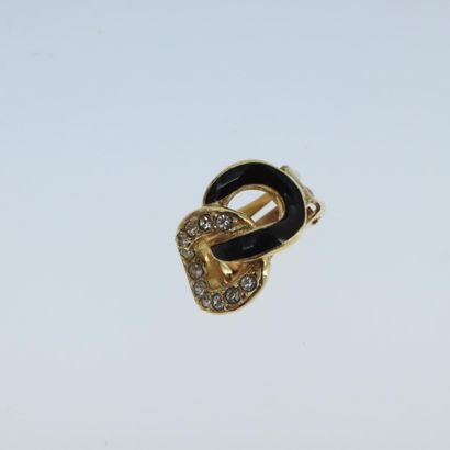 CHRISTIAN DIOR “CD Tribales” clip-on earrings...