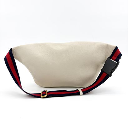 GUCCI “Logo Belt” belt bag in ivory leather,...