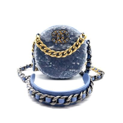 CHANEL Sac « Round Clutch with Chain » en...