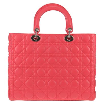 CHRISTIAN DIOR Sac « Lady cannage » en cuir...
