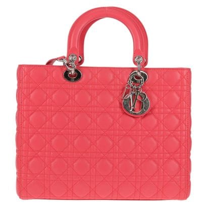 CHRISTIAN DIOR Sac « Lady cannage » en cuir...