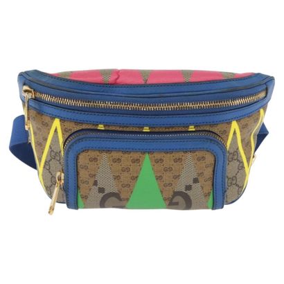 GUCCI “GG Rhombus” multicolored leather bag,...