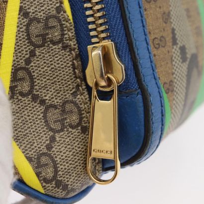 GUCCI “GG Rhombus” multicolored leather bag,...