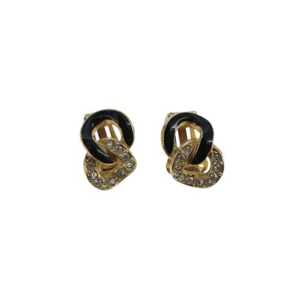 CHRISTIAN DIOR “CD Tribales” clip-on earrings...