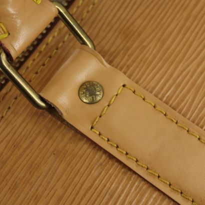 LOUIS VUITTON “Keepall” bag in beige Epi...