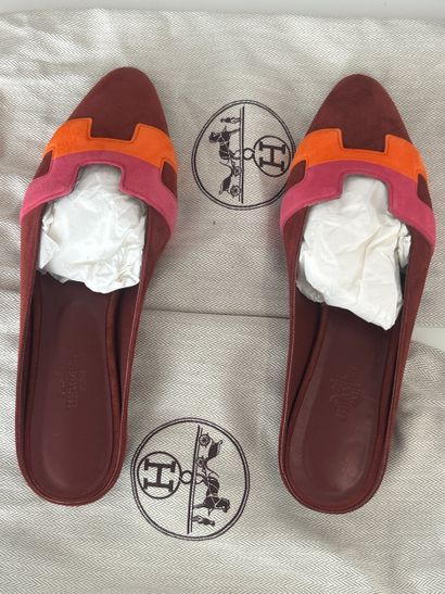 HERMES Pair of “Roxane” mules (“Women’s Roxane...