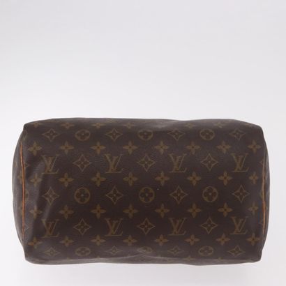 LOUIS VUITTON “Speedy” bag in brown Monogram...