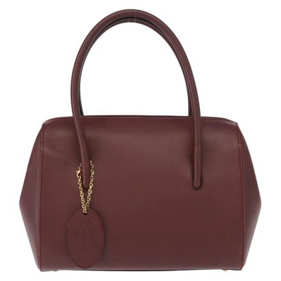 CARTIER Sac « Must Line » en cuir bordeaux,...