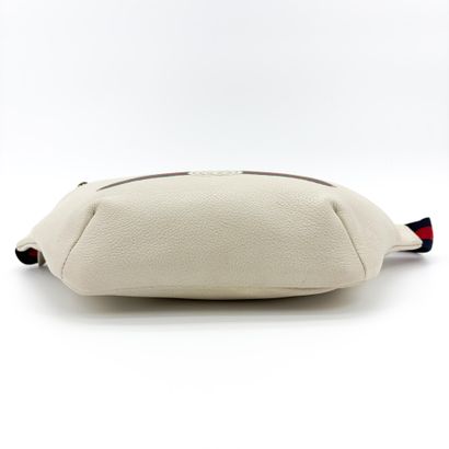 GUCCI “Logo Belt” belt bag in ivory leather,...
