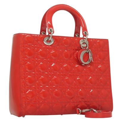 CHRISTIAN DIOR Sac « Vintage Lady Dior Patent...