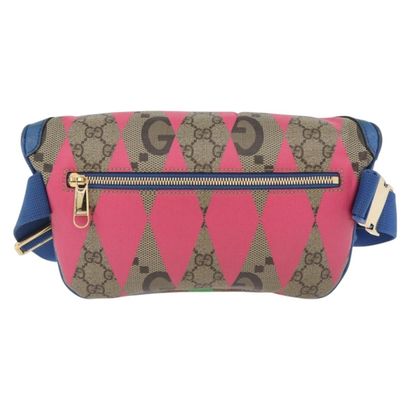 GUCCI “GG Rhombus” multicolored leather bag,...