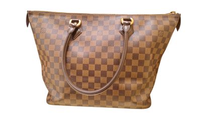 LOUIS VUITTON “Saleya” bag in brown leather,...