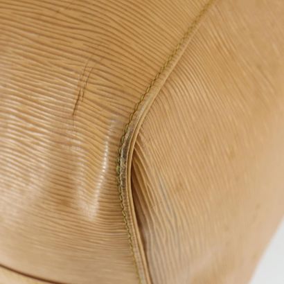 LOUIS VUITTON “Keepall” bag in beige Epi...