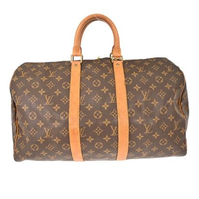 LOUIS VUITTON “Keepall” bag in brown Monogram...