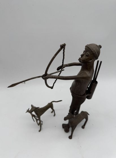 BOWHUNTER AND HIS DOGS - Mali - Bamana?
Mid-20th...