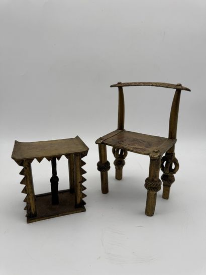 TWO ANTHROPOMORPHIC FIGURES - CAMEROON -...