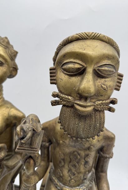 TWO ANTHROPOMORPHIC FIGURES - CAMEROON -...