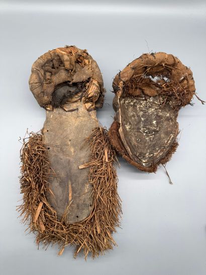 TWO MBUYA MASKS - DR Congo - Pende
Mid-20th...