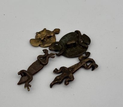 SET OF FOUR ZOOMORPHIC FIGURINES - BURKINA...