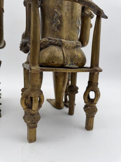 TWO ANTHROPOMORPHIC FIGURES - CAMEROON -...