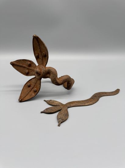 SET OF 2 SNAKE COINS - Nigeria, Benue Valley...