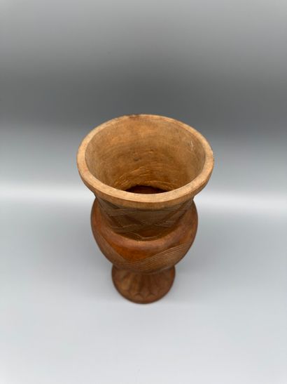 PRESTIGIOUS CUP OR PALM-LEAF WINE GLASS ON...