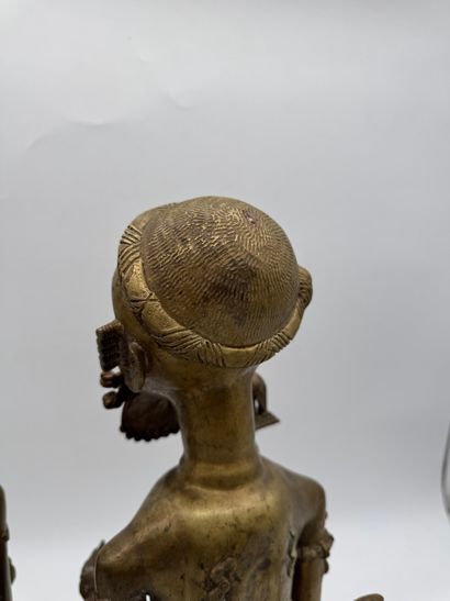 TWO ANTHROPOMORPHIC FIGURES - CAMEROON -...