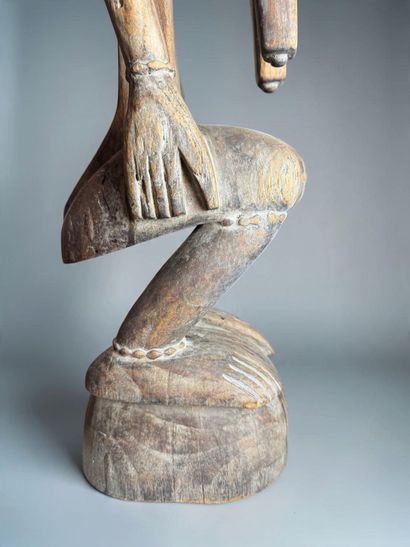 SEATED FEMALE STATUE - Southern Mali, Northern...