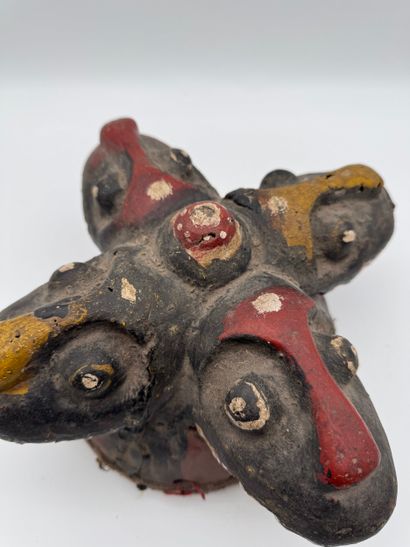 FOUR-HEADED HELMET MASK - Nigeria - Ekoï
Mid-20th...