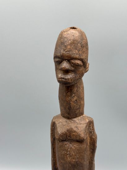 LOBI STATUETTE, BURKINA FASO Wood with a...