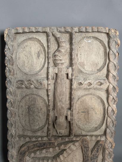 LARGE DECORATED ATTIC DOOR - Mali or Burkina...
