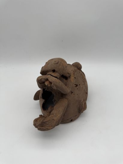 MASK WITH A FIGURE ON TOP
Mid-20th century....