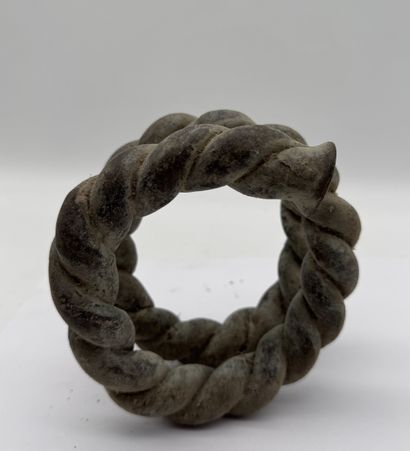 TWISTED SPIRAL COIN BRACELET - Nigeria, Benue...
