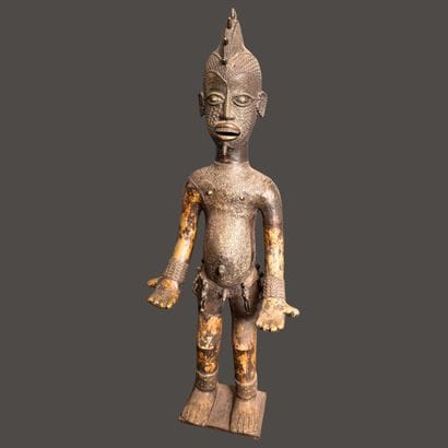 RICHLY ADORNED ANTHROPOMORPHIC FIGURE—NIGERIA...